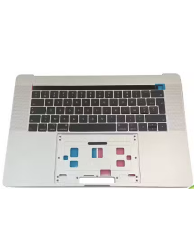 Coque Supérieure Clavier Francais (A1990) Argent MacBook Pro Retina Touchbar 15" 2018 - 2019