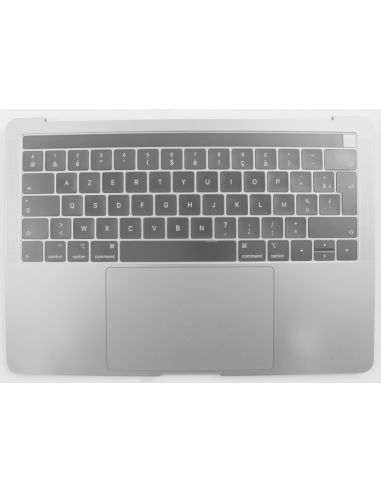 Coque Supérieure Clavier Francais (A2159) Argent MacBook Pro Retina Touchbar 13" 2019 (2ports)