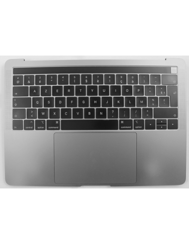 Coque Supérieure Clavier Francais (A2159) Gris Sidéral MacBook Pro Retina Touchbar 13" 2019 (2ports)