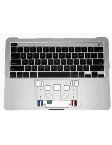 Coque Supérieure Clavier US (A2159) Argent MacBook Pro Retina Touchbar 13" 2019 (2ports)