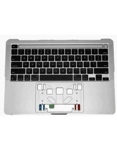 Coque Supérieure Clavier US (A2159) Argent MacBook Pro Retina Touchbar 13" 2019 (2ports)