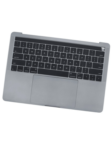 Coque Supérieure Clavier US (A2159) Gris Sidéral MacBook Pro Retina Touchbar 13" 2019 (2ports)