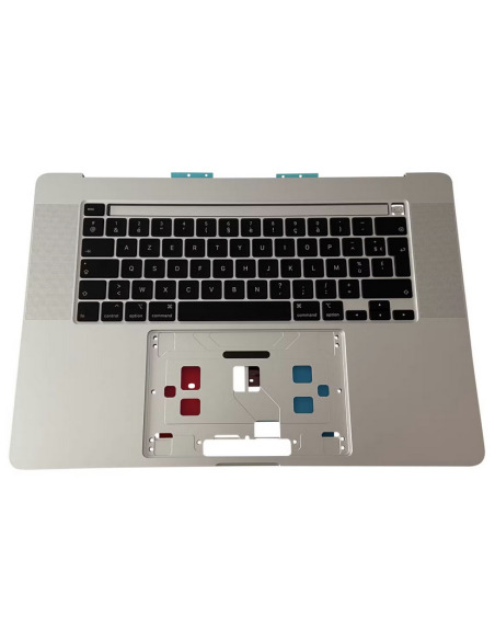 Верхний корпус (французская раскладка) для MacBook Pro 16" Retina Touch Bar (A2141, 2019), Серебристый