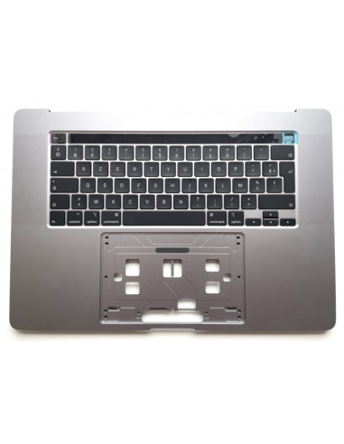 Scocca superiore con tastiera francese per MacBook Pro 16" Retina Touch Bar (A2141, 2019), Grigio siderale