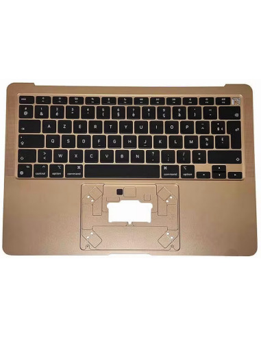 Toppdeksel (top case) Fransk til MacBook Air 13" (A2337, M1, 2020), Gull – 1