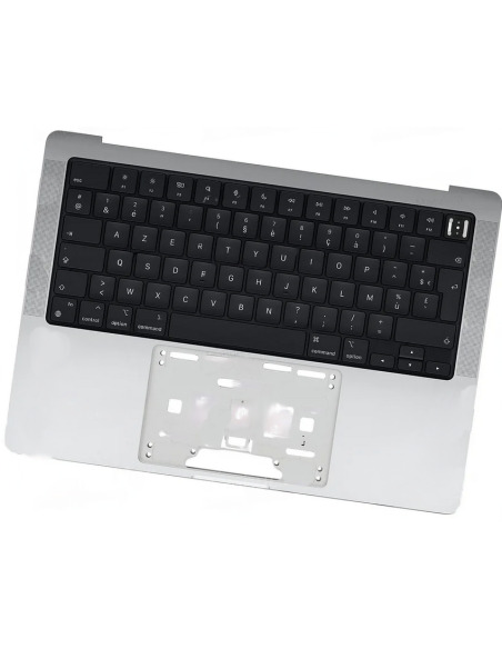 Горно куќиште (top case) Француска за MacBook Pro 14" (A2442/A2779, M1/M2, 2021-2023), Сребрен – 1
