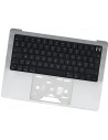Горно куќиште (top case) Француска за MacBook Pro 14" (A2442/A2779, M1/M2, 2021-2023), Сребрен – 1