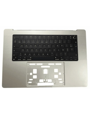 Carcaça superior francesa para MacBook Pro 16" (A2485/A2780, M1/M2, 2021-2023), Prateado