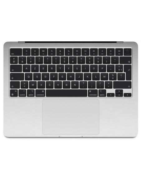 Topcase mit französischer Tastatur für MacBook Air 13" (A2681, M2, 2022), Silber – 1