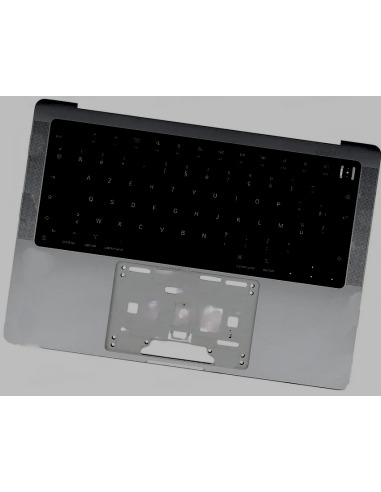 Space gray French keyboard top case for MacBook Pro 14" (A2442/A2779, M1/M2, 2021-2023) – 1