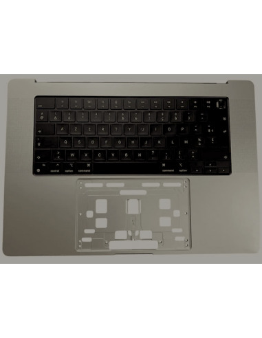 Horní kryt (top case) Francouzská pro MacBook Pro 16" (A2485/A2780, M1/M2, 2021-2023), Vesmírně šedá