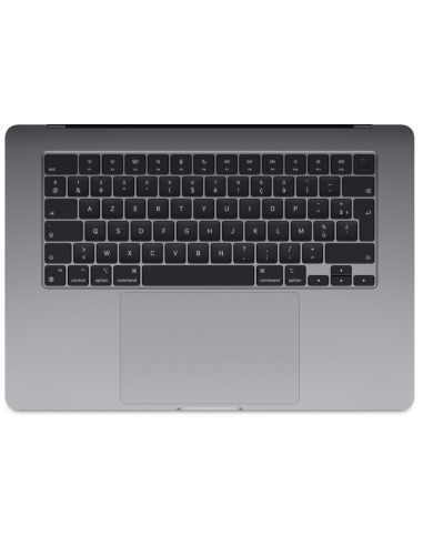 Scocca superiore con tastiera francese in grigio siderale per MacBook Air 15" (A2941, M2, 2023) – 1