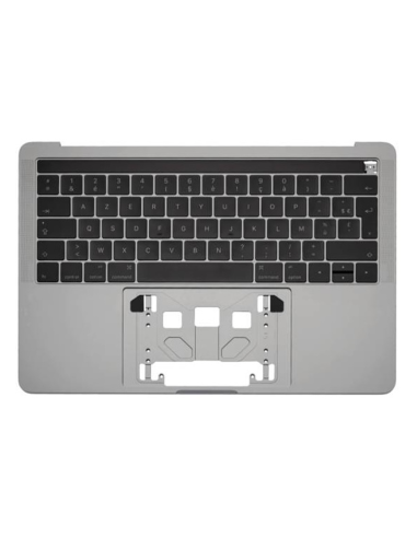 Coque supérieure clavier Azerty (Gris sidéral) pour MacBook Pro 13” Touch Bar A1706 2016