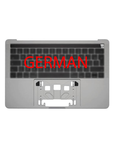 Carcasă superioară (top case) Germană pentru MacBook Pro 13" Retina Touch Bar (A1706, 2016-2017), Gri sideral