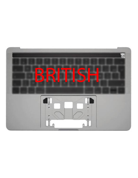 Topcase Brits voor MacBook Pro 13" Retina Touch Bar (A1706, 2016-2017), Spacegrijs