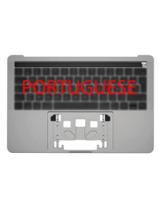 Coque Supérieure Clavier Portugais (A1706) Gris Sidéral MacBook Pro Retina Touchbar 13" 2016 - 2017