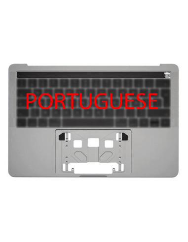 Coque Supérieure Clavier Portugais (A1706) Gris Sidéral MacBook Pro Retina Touchbar 13" 2016 - 2017