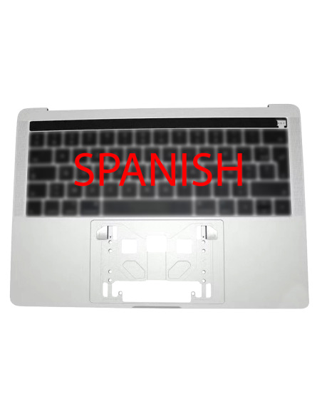 Coque Supérieure Clavier Espagnol (A1706) Argent MacBook Pro Retina Touchbar 13" 2016 - 2017
