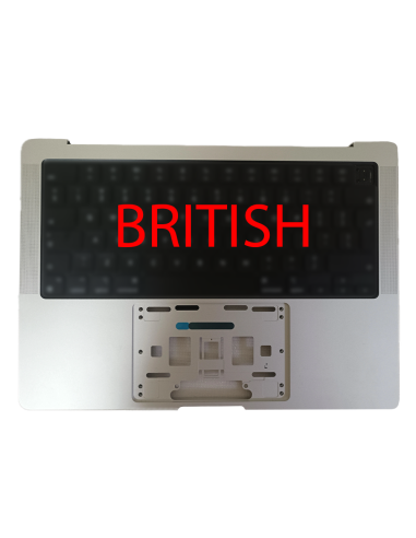 Coque Supérieure Britannique Argent (A2442) MacBook Pro 14" M1 2021