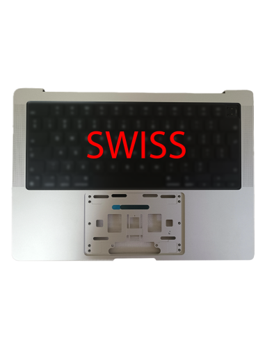 Coque Supérieure Suisse Argent (A2442) MacBook Pro 14" M1 2021