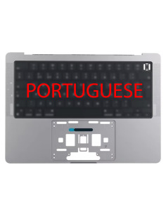 Zgornje ohišje (top case) Portugalska za MacBook Pro 14" (A2442/A2779, M1/M2, 2021-2023), Vesoljno siva – 1