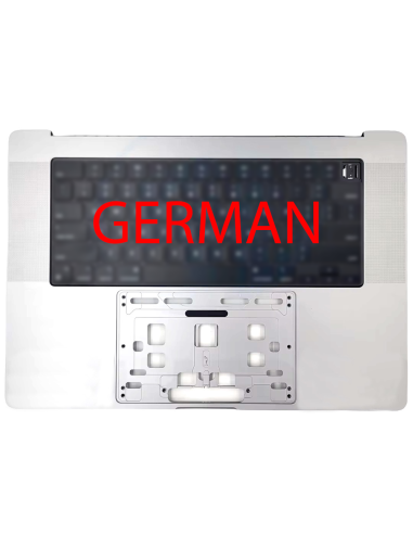 Coque Supérieure Allemand Argent (A2485) MacBook Pro 16" M1 2021