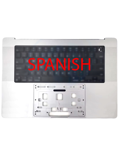 Coque Supérieure Espagnol Argent (A2485) MacBook Pro 16" M1 2021