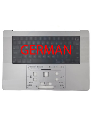 Ülemine korpus (top case) saksa MacBook Pro 16" (A2485/A2780, M1/M2, 2021-2023) jaoks, tähehall