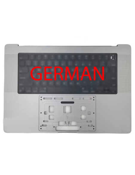 Toppdeksel (top case) Tysk til MacBook Pro 16" (A2485/A2780, M1/M2, 2021-2023), Stjernegrå