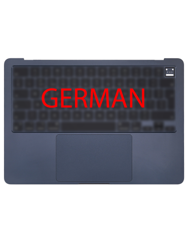 Coque Supérieure Allemand Minuit (A2681) MacBook Air 13" M2 2022