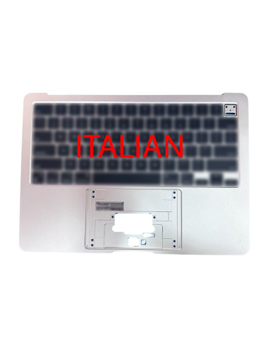 Toppdeksel (top case) Italiensk til MacBook Air 13" (A2681, M2, 2022), Sølv – 1