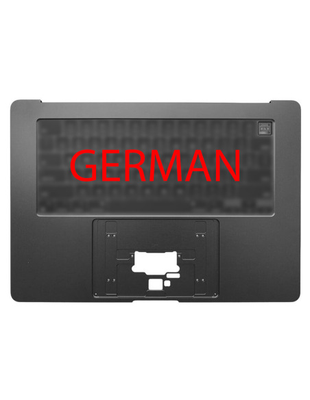 Övre hölje (top case) tyska för MacBook Air 15" (A2941, M2, 2023), Rymdgrå – 1