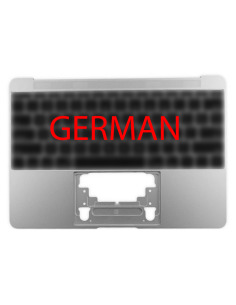 Coque Supérieure Clavier Allemand (A1534) Argent MacBook Retina 12" 2015