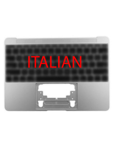 Coque Supérieure Clavier Italien (A1534) Argent MacBook Retina 12" 2015