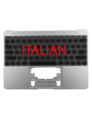 Kapak i sipërm (top case) Italisht për MacBook 12" Retina (A1534, 2015), Argjend