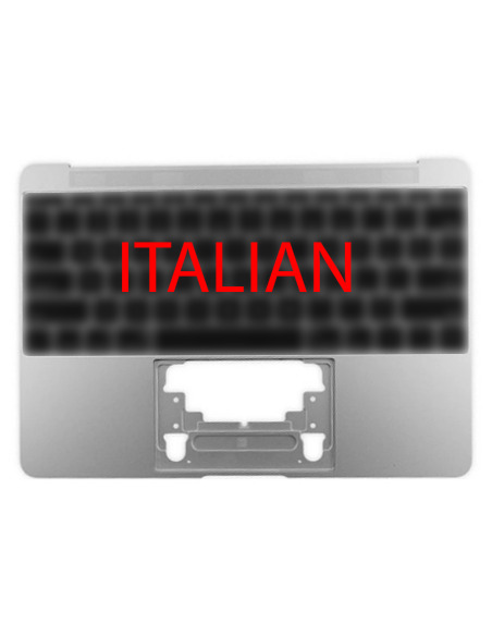 Coque Supérieure Clavier Italien (A1534) Argent MacBook Retina 12" 2015