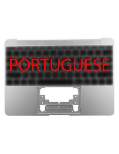 Ülemine korpus (top case) portugali MacBook 12" Retina (A1534, 2015) jaoks, hõbe