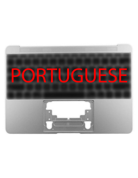 Coque Supérieure Clavier Portugais (A1534) Argent MacBook Retina 12" 2015