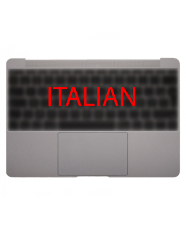 Coque Supérieure Clavier Italien (A1534) Gris Sidéral MacBook Retina 12" 2015