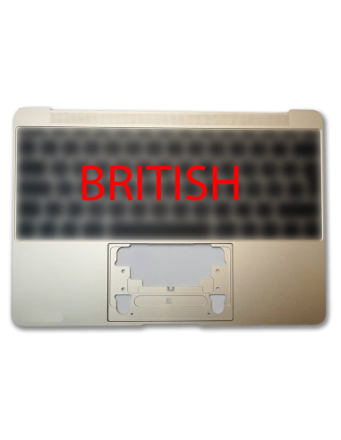 Coque Supérieure Clavier Britannique (A1534) Or MacBook Retina 12" 2016-2017