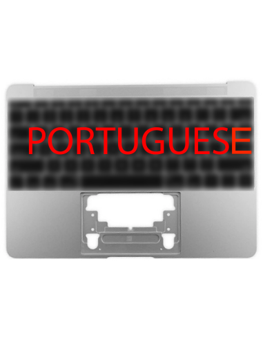 Coque Supérieure Clavier Portugais (A1534) Argent MacBook Retina 12" 2016-2017