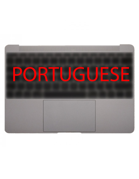 Ülemine korpus (top case) portugali MacBook 12" Retina (A1534, 2016-2017) jaoks, tähehall