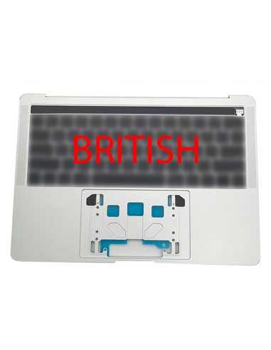 Coque Supérieure Clavier Britannique (A1706) Argent MacBook Pro Retina Touchbar 13" 2016 - 2017