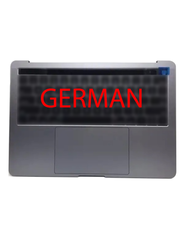 Coque Supérieure Clavier Allemand (A1706) Gris Sidéral MacBook Pro Retina Touchbar 13" 2016 - 2017