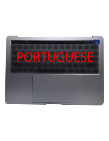 Coque Supérieure Clavier Portugais (A1706) Gris Sidéral MacBook Pro Retina Touchbar 13" 2016 - 2017