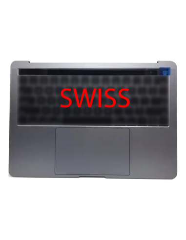 Coque Supérieure Clavier Suisse (A1706) Gris Sidéral MacBook Pro Retina Touchbar 13" 2016 - 2017