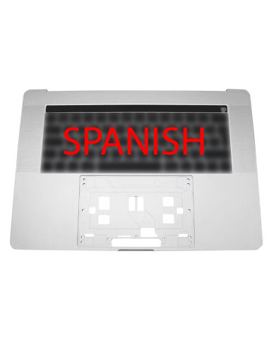 Øvre kabinet (top case) Spansk til MacBook Pro 15" Retina Touch Bar (A1707, 2016-2017), Sølv