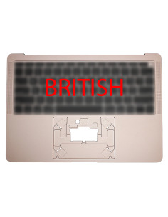 Coque Supérieure Clavier Britannique (A1932) Or MacBook Air 13" 2018 - 2019