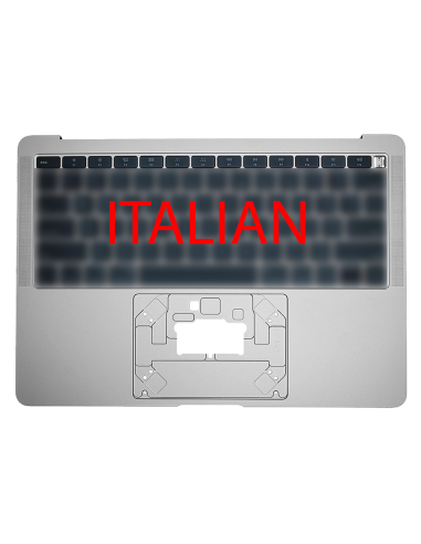 Coque Supérieure Clavier Italien (A1932) Argent MacBook Air 13" 2018 - 2019