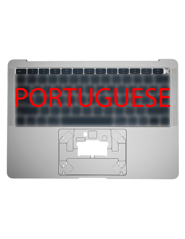 Coque Supérieure Clavier Portugais (A1932) Argent MacBook Air 13" 2018 - 2019